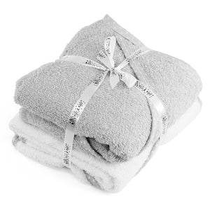 2 x Baby Hooded Bath Towel Wraps