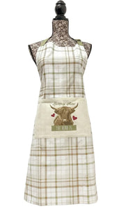 Highland Cow Chefs Apron