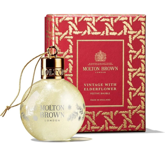 Molton Brown Shower Gel Gift Set Vintage with Elderflower Bath & Body Wash 75ml