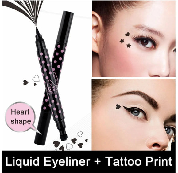 2 in 1 Heart Shape Stamp & Eyeliner