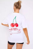 Ladies Oversized Cherry T Shirt