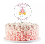 Personalised Childrens Birthday Themed Acrylic Age Cake Toppers