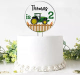 Personalised Childrens Birthday Themed Acrylic Age Cake Toppers