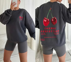 Cherry Perfection Oversized Jumper