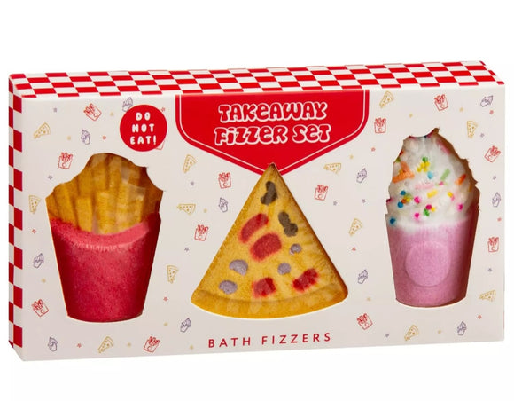 3Pk Takeaway Bath Fizzer Set - Pizza