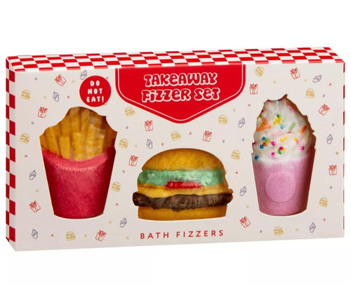 3Pk Takeaway Bath Fizzer Set - Burger