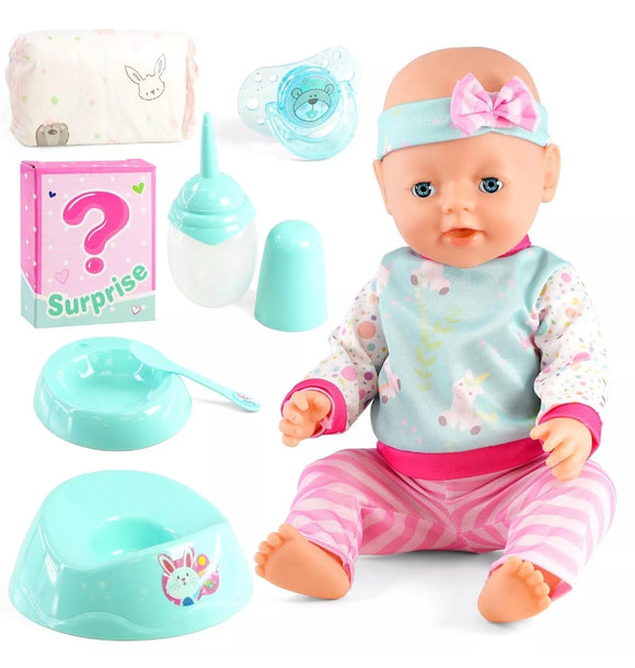 Interactive Baby Girl Doll with Accessories