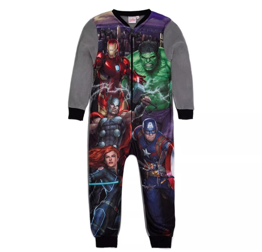 Boys Marvel Avengers All In One Pyjamas