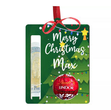 Load image into Gallery viewer, Personalised Christmas Lindt Chocolate/Money Holder Tree Decoration