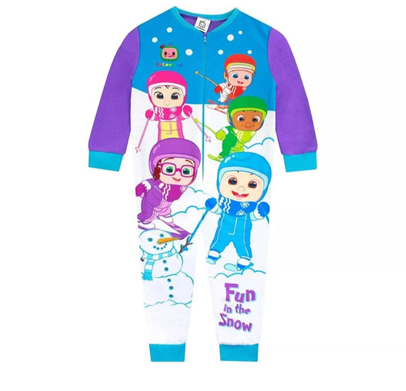 Cocomelon Fun in the Snow Fleece Pyjamas