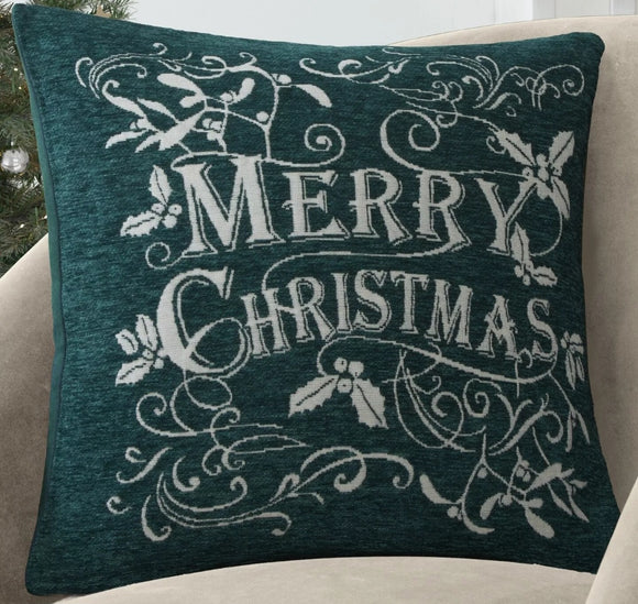 Merry Christmas Filled Xmas Cushion