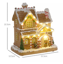 Load image into Gallery viewer, Christmas Gingerbread House with LED Lights and Music