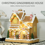 Christmas Gingerbread House with LED Lights and Music