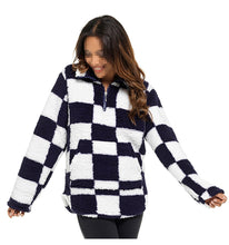 Load image into Gallery viewer, Ladies Sherpa Fleece Half Zip Up Loungewear Sweatshirt