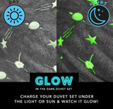 Glow In The Dark Planets Duvet Set