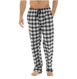 Mens Check Pyjama Sleep Trousers