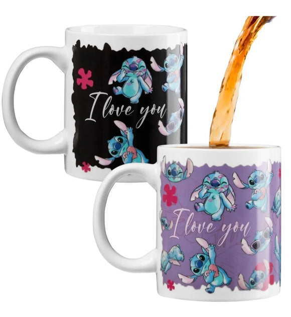 Stitch Heat Changing Ceramic Mug