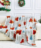 Christmas Sherpa Fleece Throws