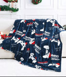 Christmas Sherpa Fleece Throws