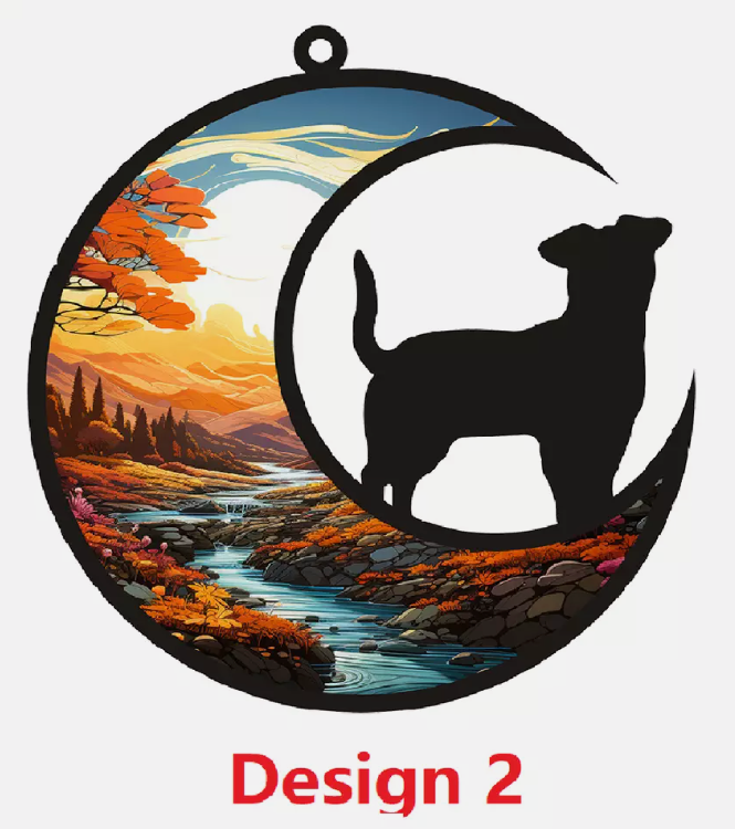 Personalised Dog Cat Memorial Suncatcher