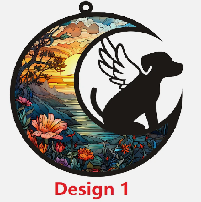 Personalised Dog Cat Memorial Suncatcher