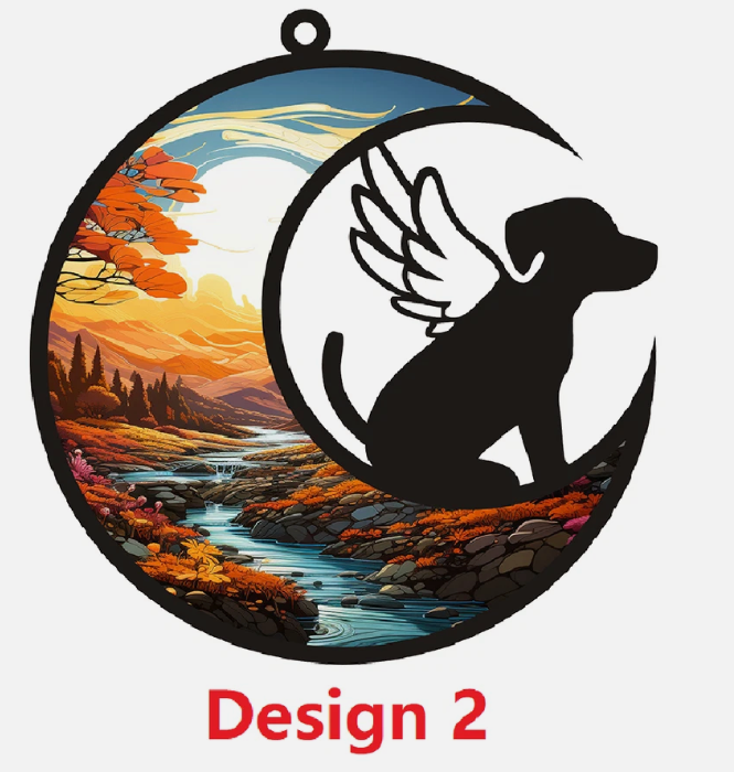 Personalised Dog Cat Memorial Suncatcher