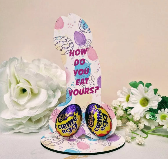 OVER 18's How Do You Eat Yours? Novelty Creme Egg Holder