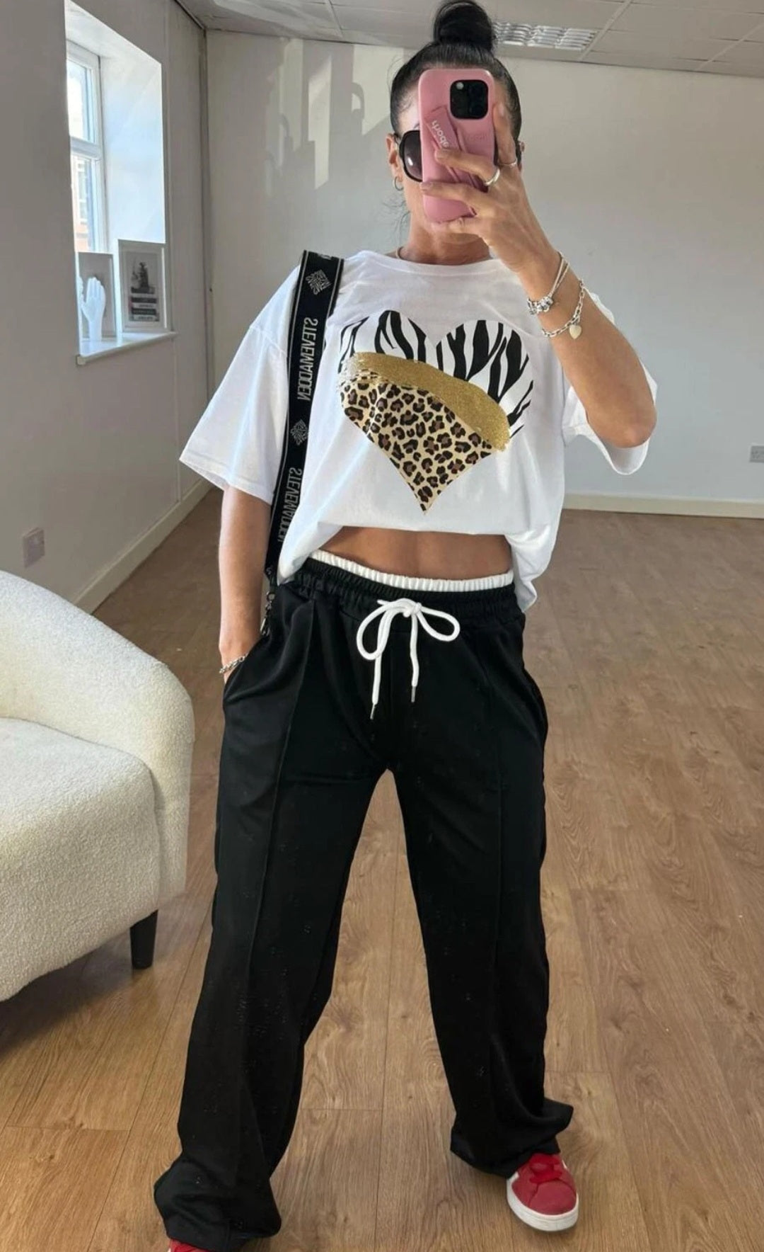 Womens High Waist Palazzo Trouser Pleated Wide Leg Bottoms