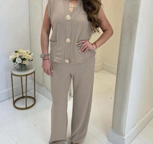 Womens Gold Clip Loungewear