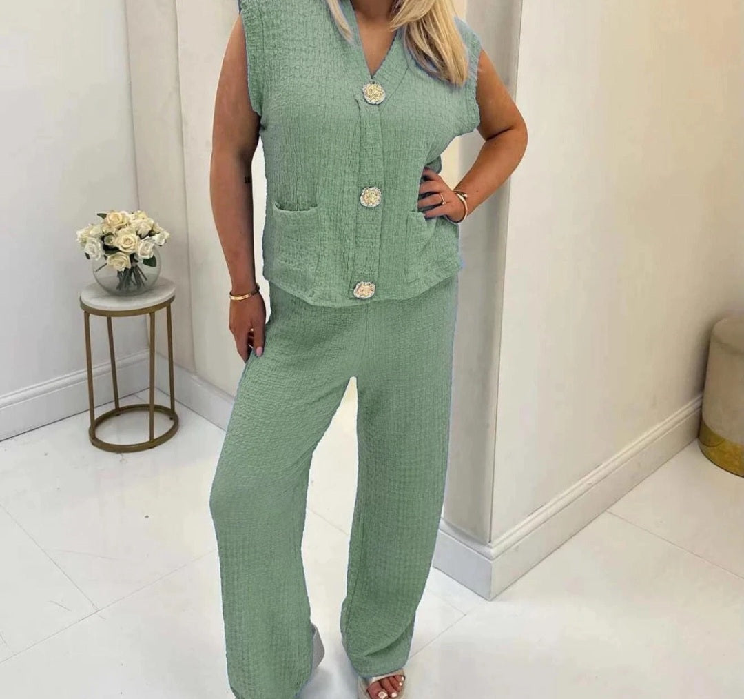 Womens Gold Clip Loungewear