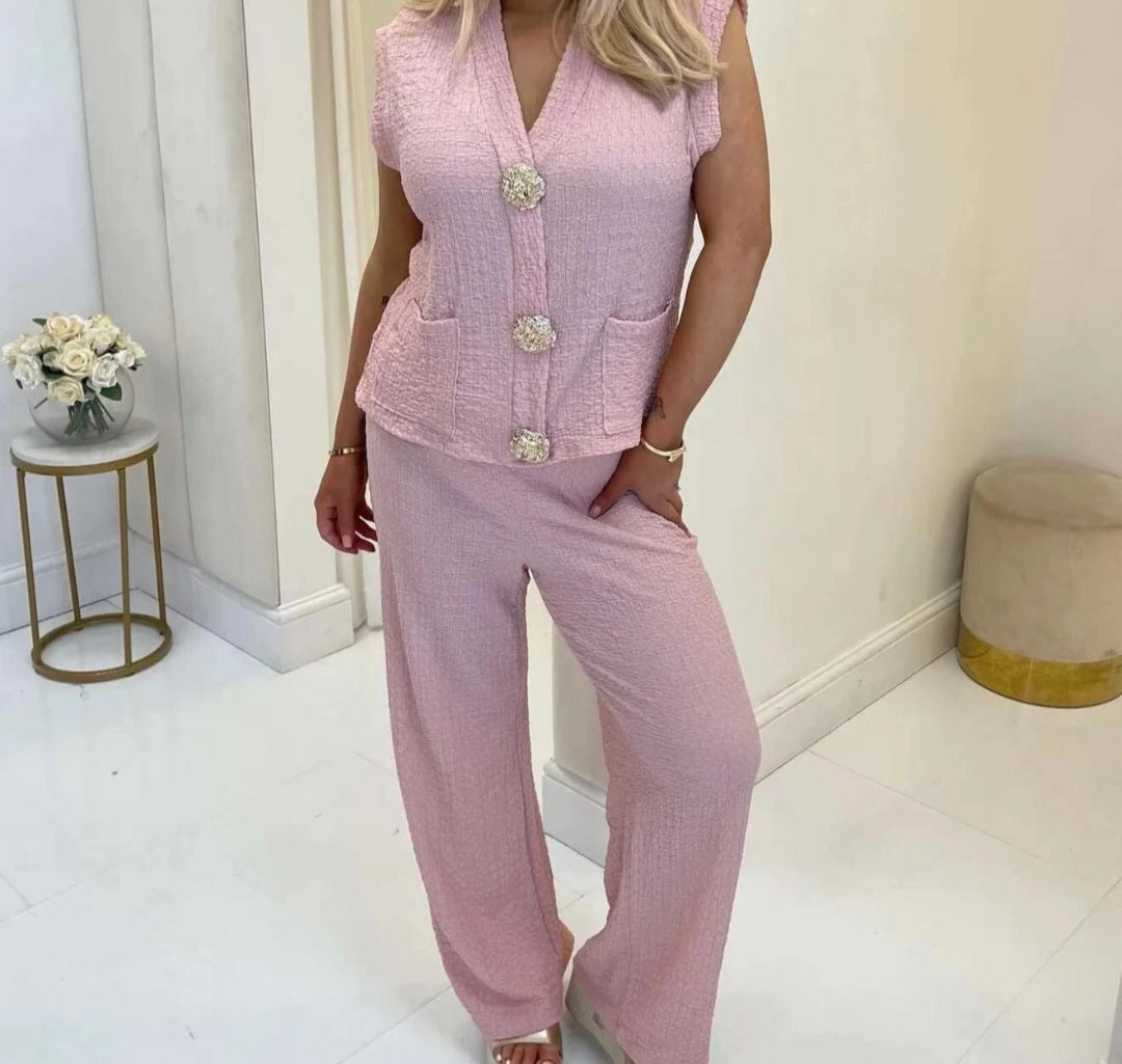 Womens Gold Clip Loungewear