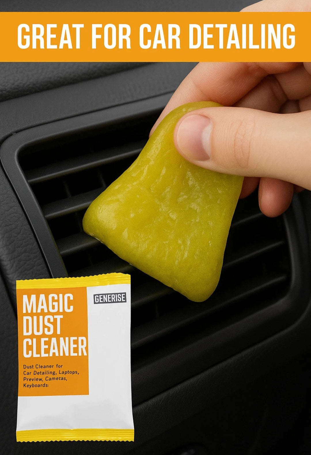 3 X Dirt Remover Magic Gel Putty Cleaner