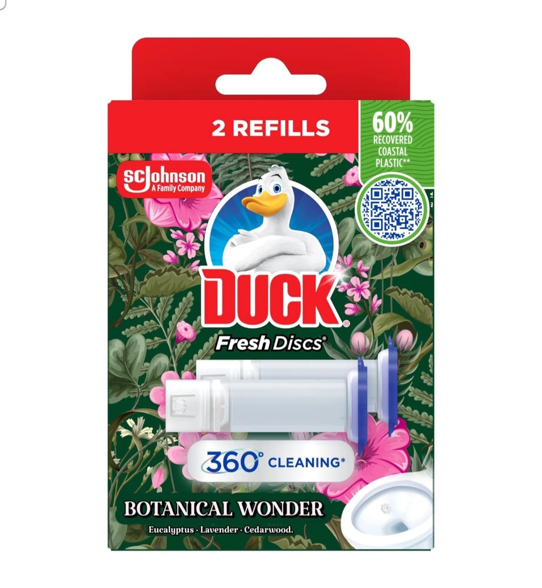 2Pk Duck Fresh Discs Refills - Botanical Wonder