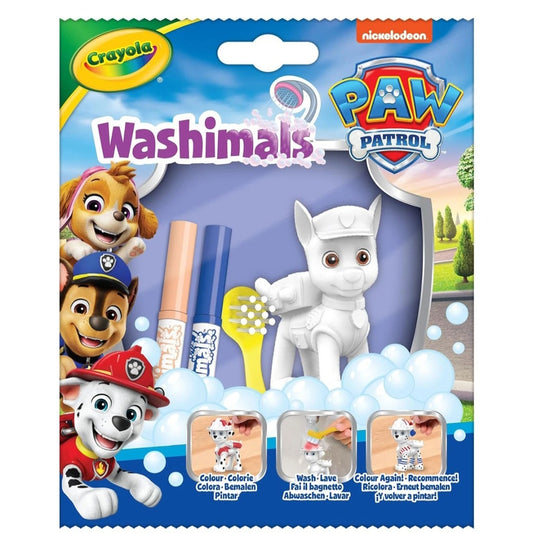 CRAYOLA Washimals Paw Patrol Chase With 2 Washable Markers & Brush
