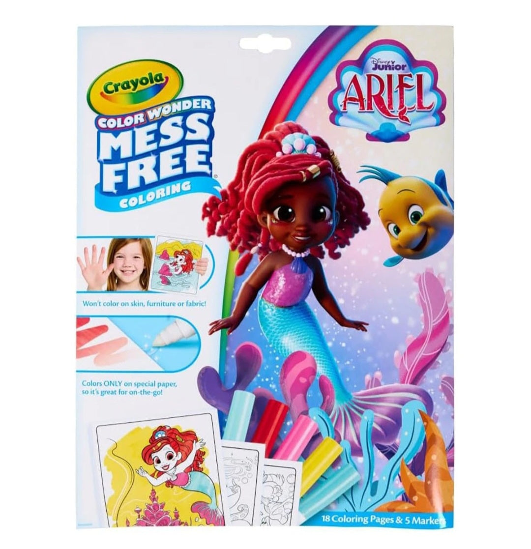 CRAYOLA Ariel Colour Wonder Colouring Mess-Free with Book 18 Pages & 5 Markers