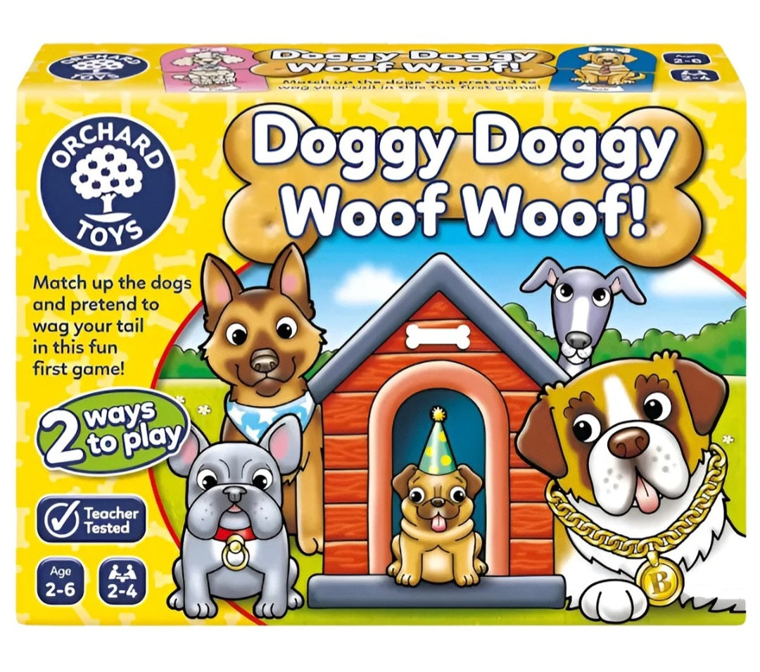 Orchard Toys Doggy Doggy Woof Woof Educational and Fun Matching and Memory Game