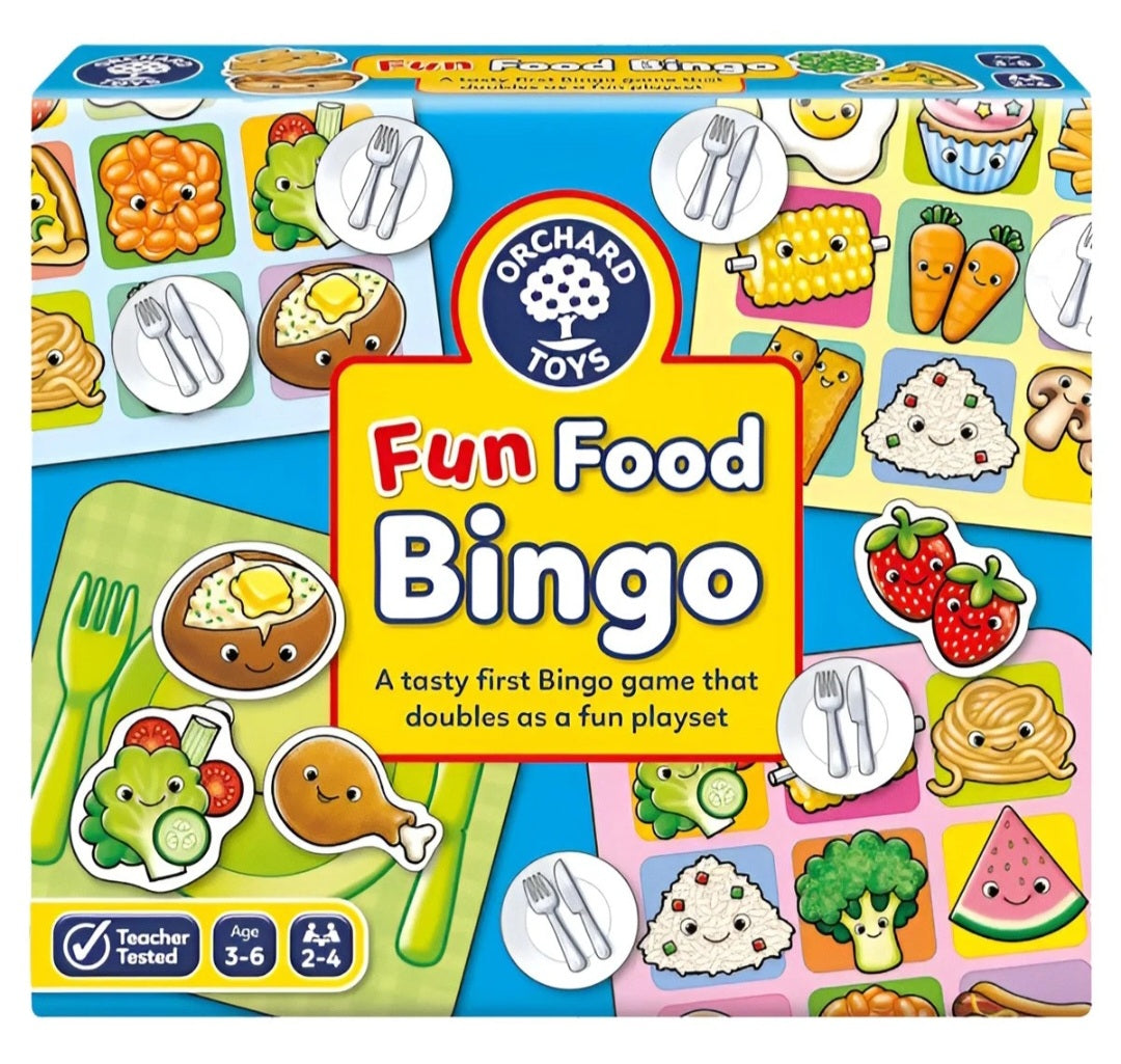 OrchardToys Fun Food Bingo Educational and Fun Matching Game