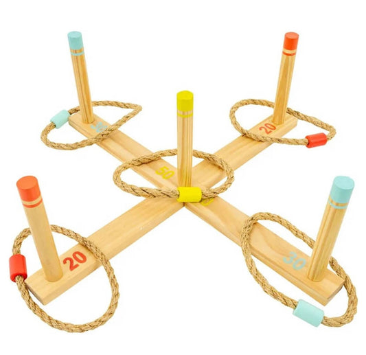 Wooden Ring Toss Set