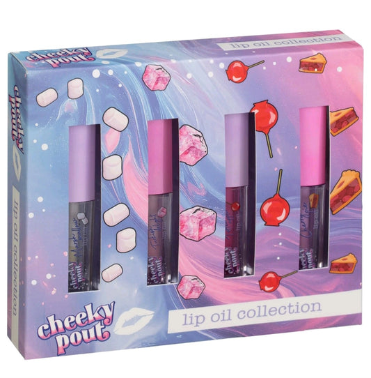 4pcs Cheeky Pout Lip Oil Collection