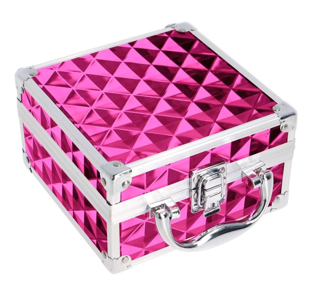 49pc Makeup Case Premium Professional Travel Cosmetic Kit with Aluminium Box