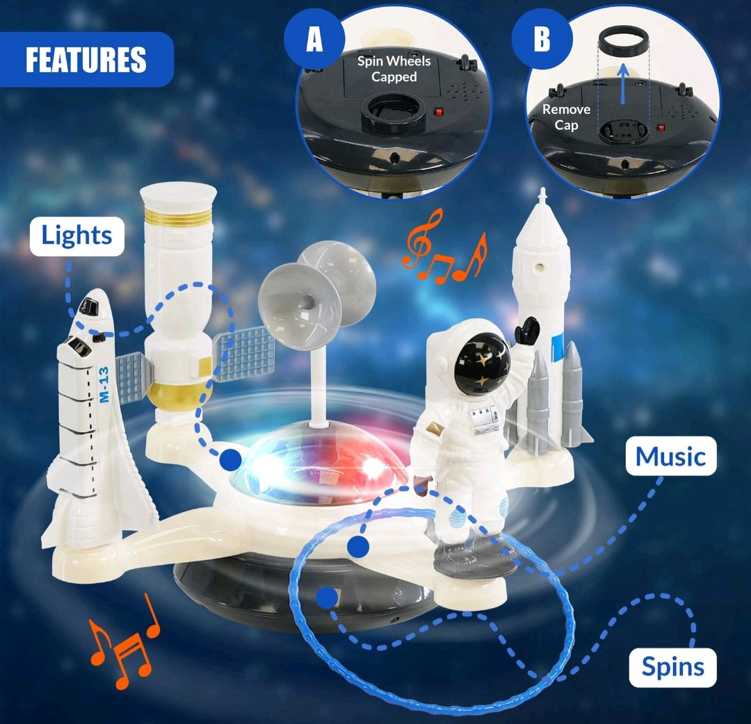 Rotating Light Up Space Toy