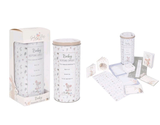 Baby Keepsake Time Capsule Memory Tin