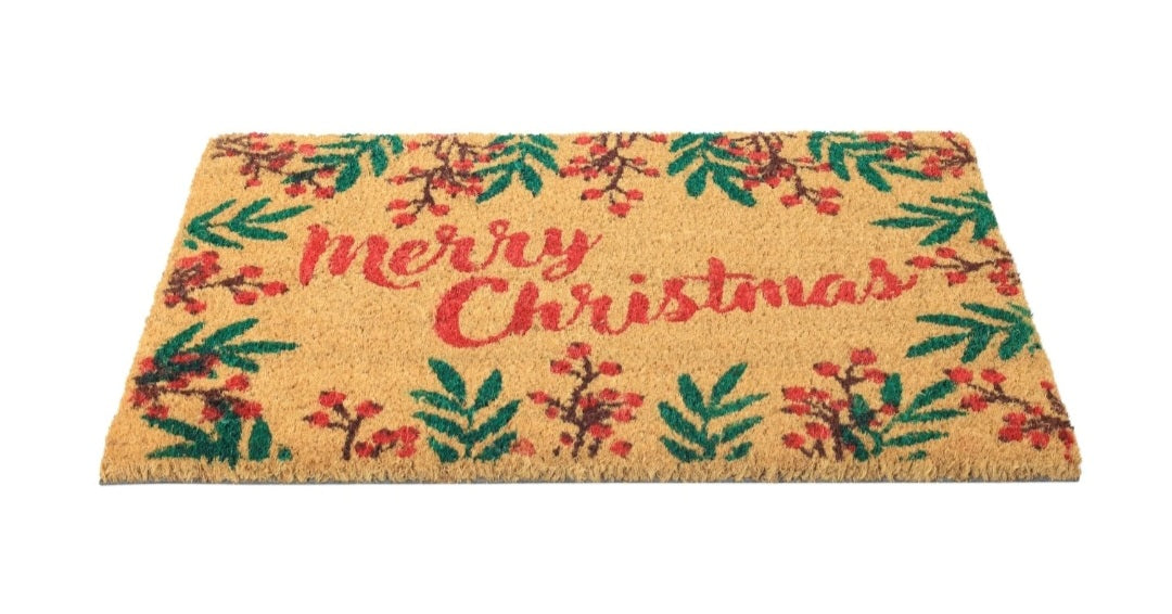 Non Slip Christmas Coir Doormat