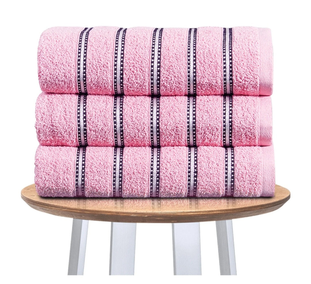 PK Of 3 Luxury Hand Towels Or Bath Sheets Set