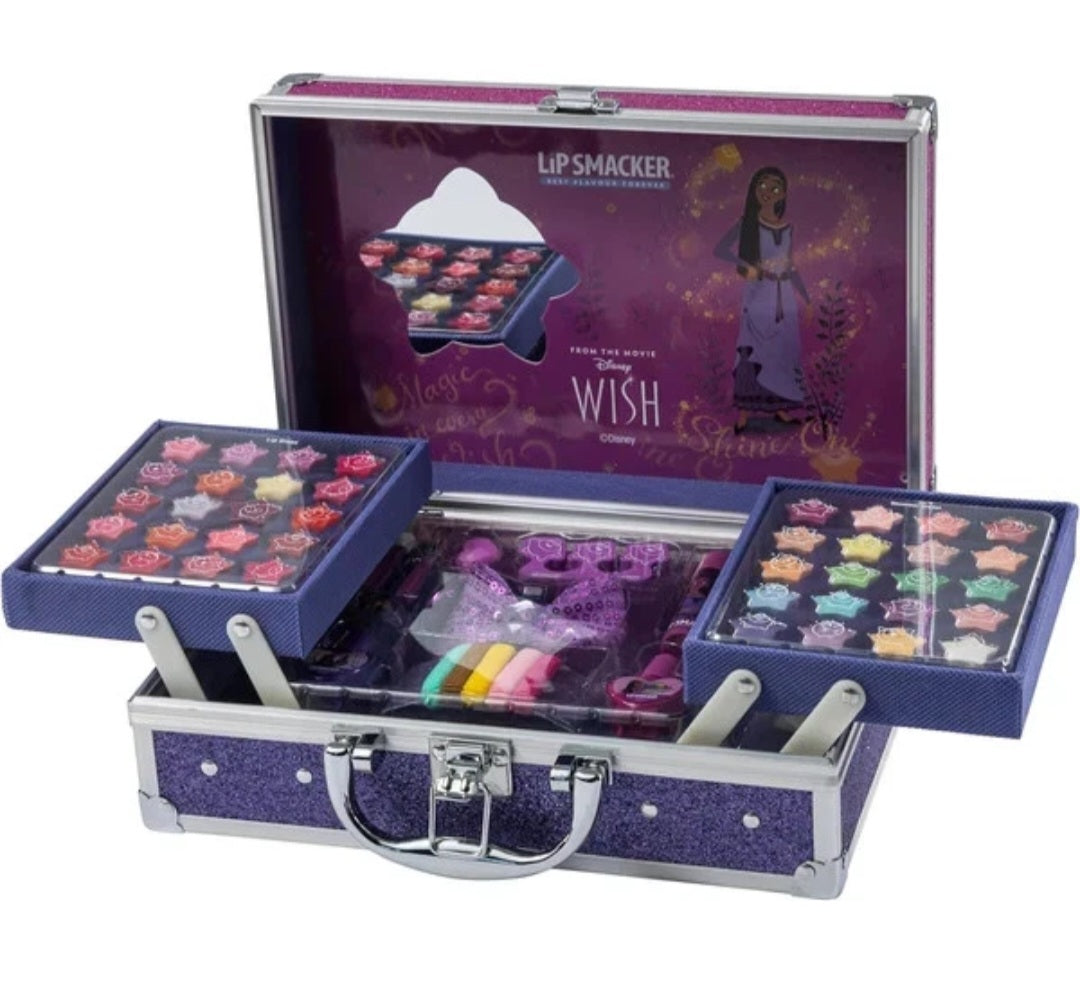 Wish Makeup Vanity Train Case - Lip Smacker Cosmetic Accessories Gift Set