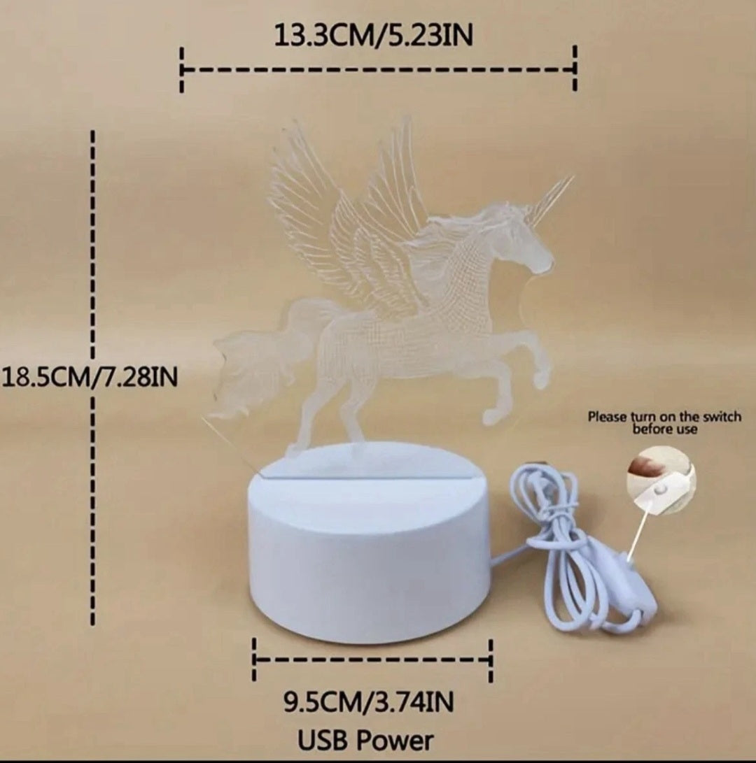 Unicorn 3D Night Light