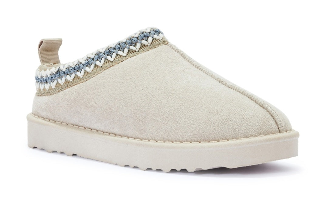 NEW KIDS SLIP ON WARM FAUX FUR LINED SLIPPER SHOES