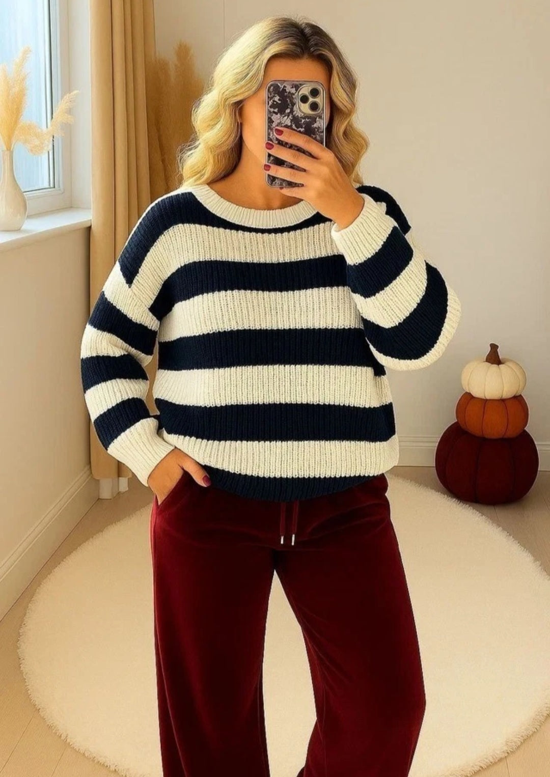 Women Chunky Knitted Jumper