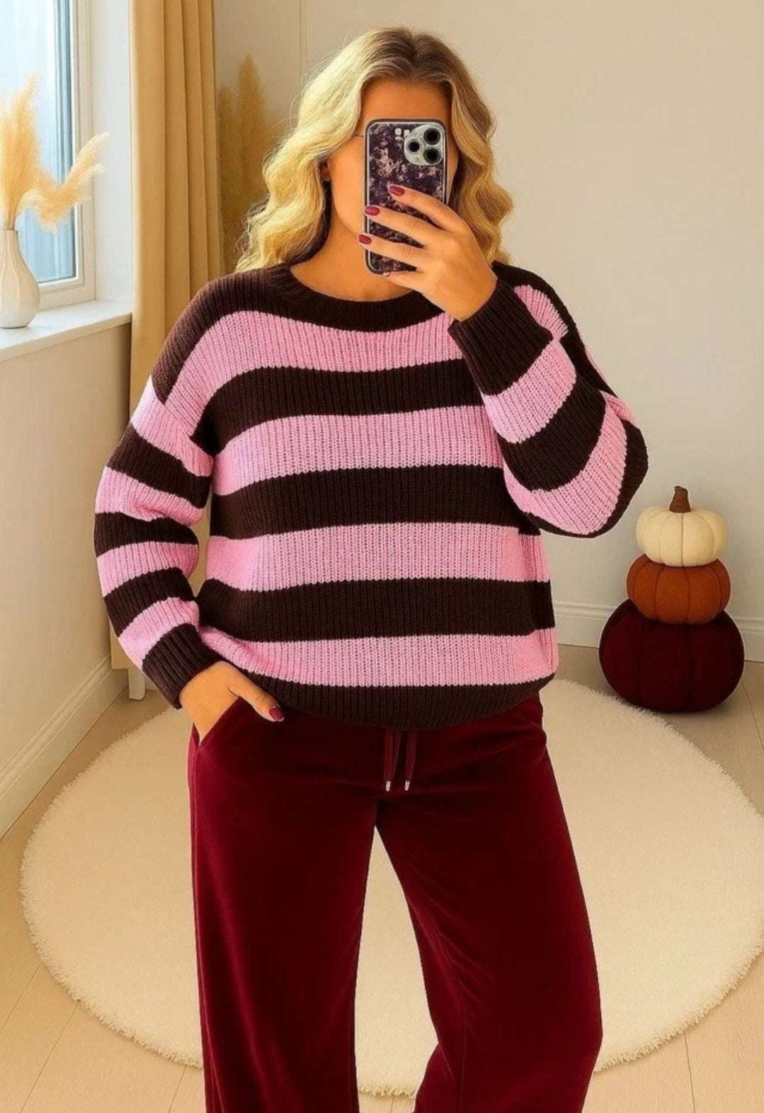 Women Chunky Knitted Jumper