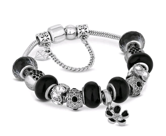 Black Diamond Style Ava Charm Bracelet